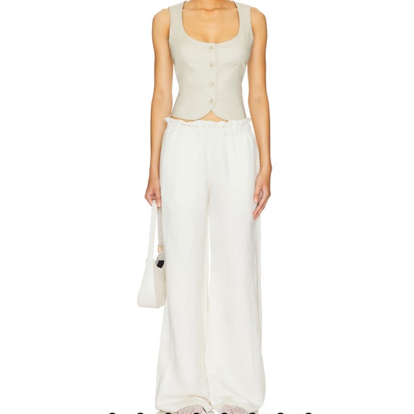 Lovers + Friends Pants - Lovers and Friends Millie Pant in Sand Beige